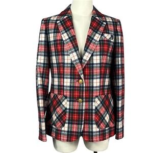Vintage Young Pendleton Plaid Tartan‎ Blazer.